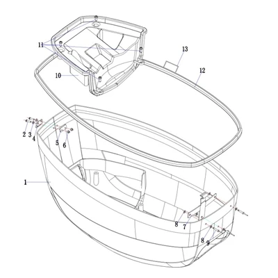 T40 Spare Parts: Top Cowling