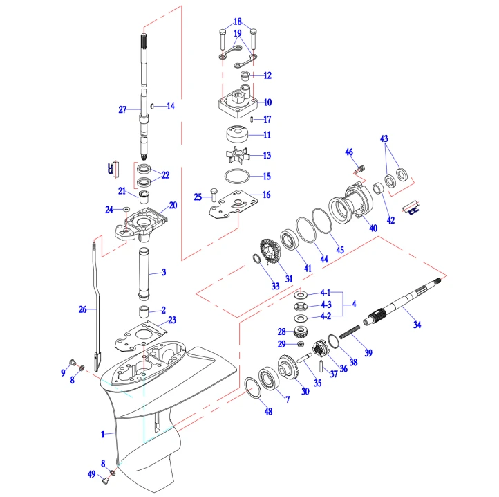 F20 Outboard Spare Parts: Underwater Unit 1 F20 Outboard Spare Parts: Underwater Unit 1